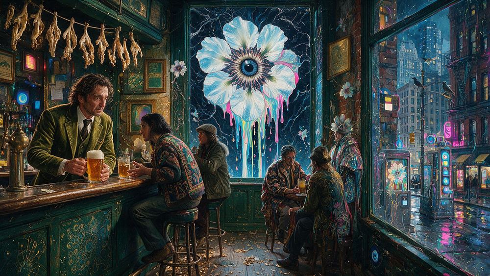Gus Feeney, a bartender at a Village room that has been a refuge since 1864