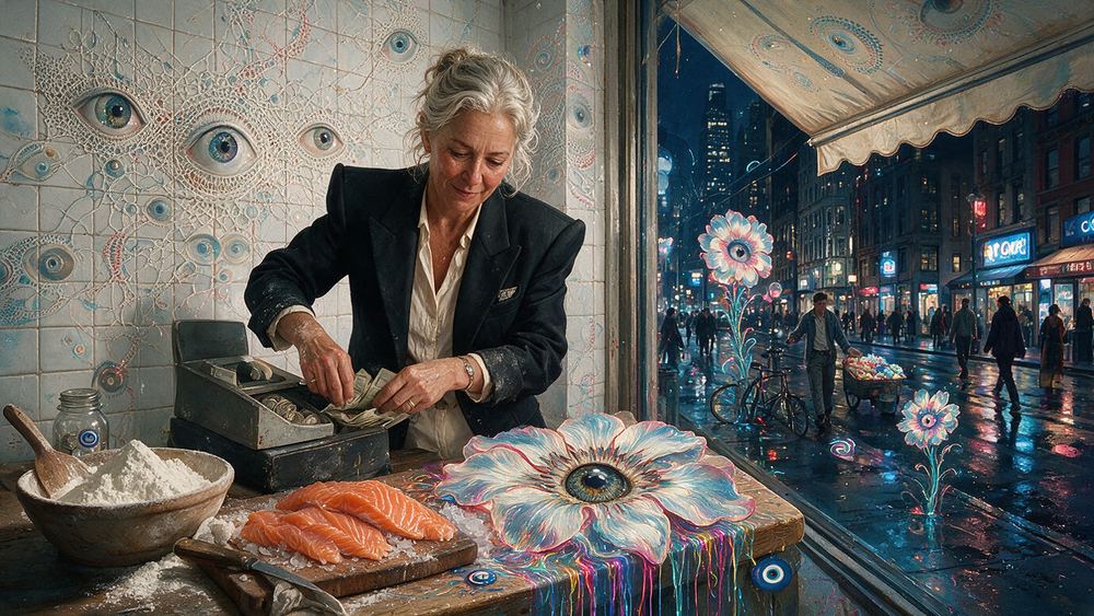 Katarzyna Wierzbicki, a carver who has worked the same block since the seventies