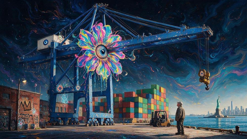 The Container Crane Bowed