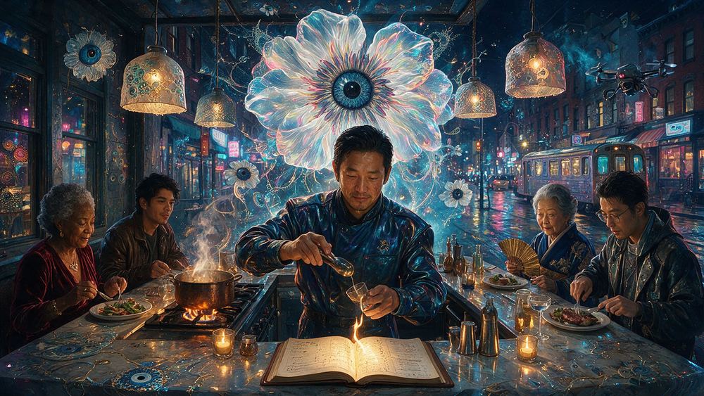 Chen Ueda, a bartender making the same drink four hundred times a night