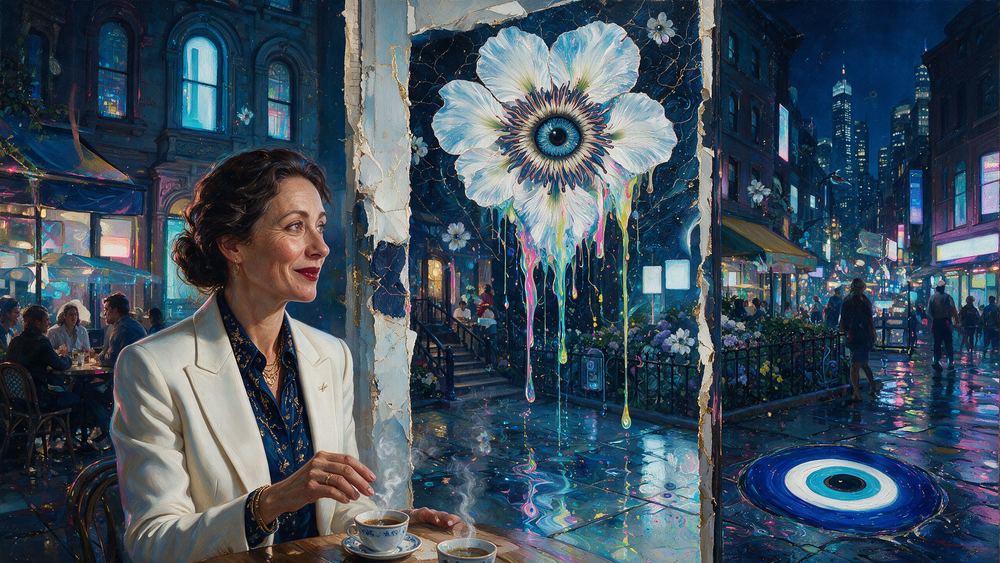 The Woman Who Makes the Viewer a Character, for Rebecca Rose