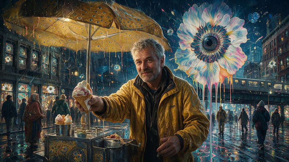 Bogdan Danylchenko, a man who sells nuts from a cart with a smell you can follow two blocks