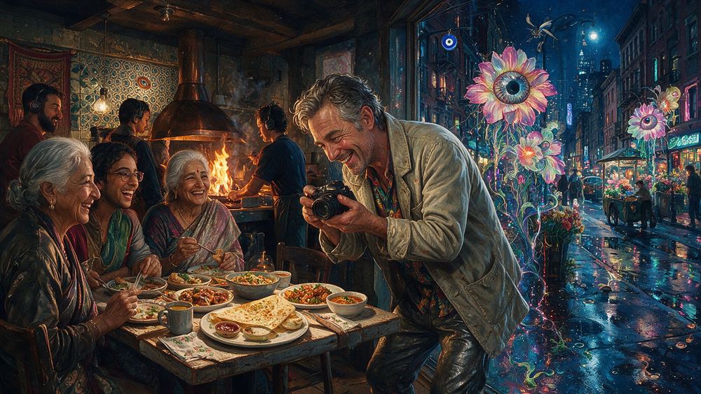 Vladan Novotny, a man photographing every plate before anybody may eat
